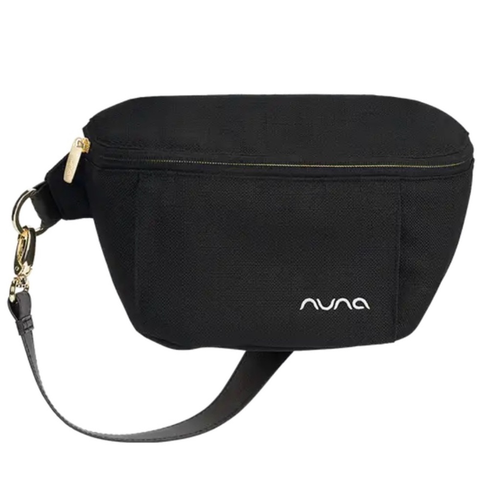 Nuna Black Belt Bag with Gold Accents. Sold out. New with tags